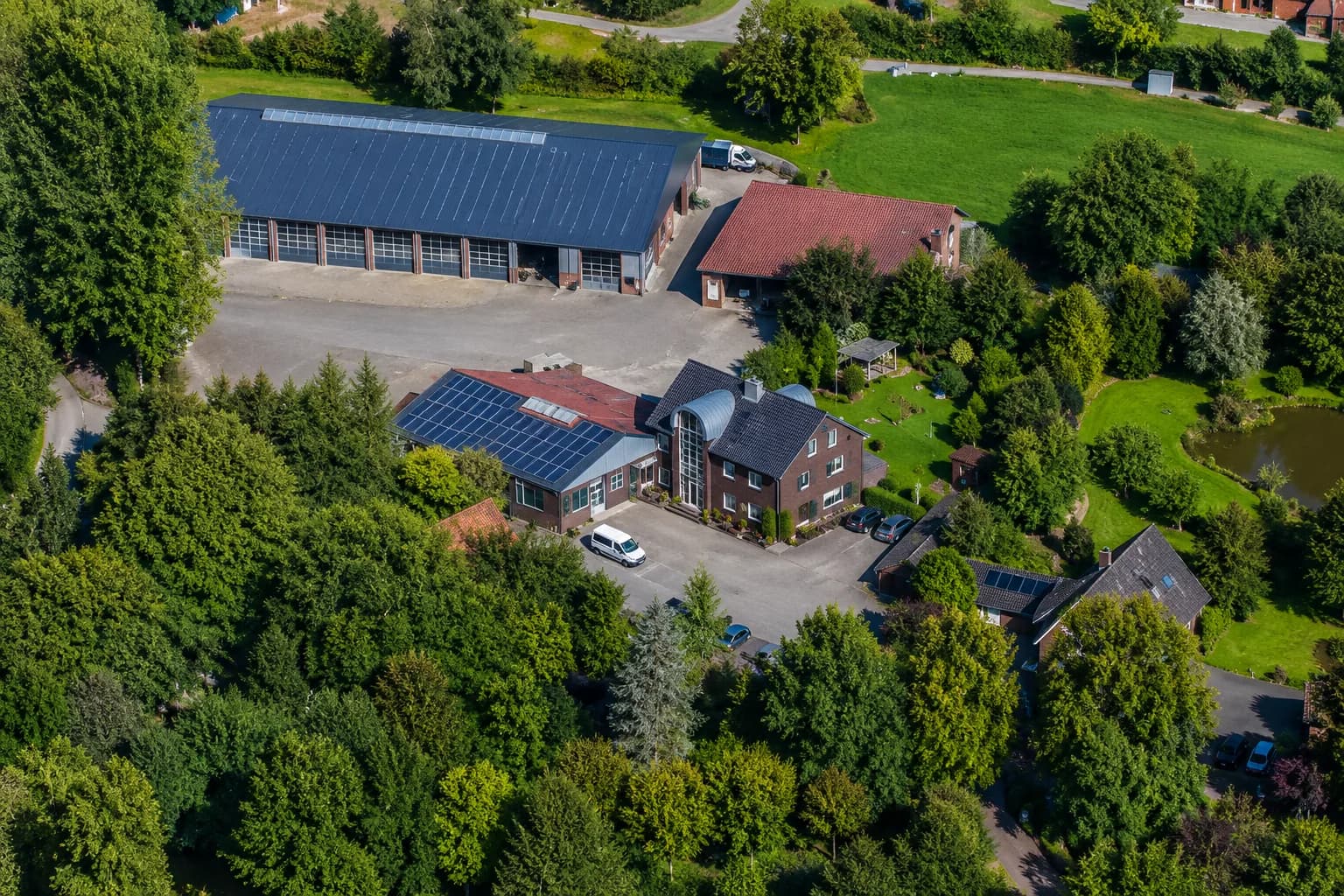 Luftbild des Betriebsgeländes der H. Bremer GmbH in Löningen